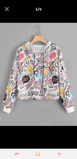 Cute Cartoon Hoodie Pullover Sweater Jacket