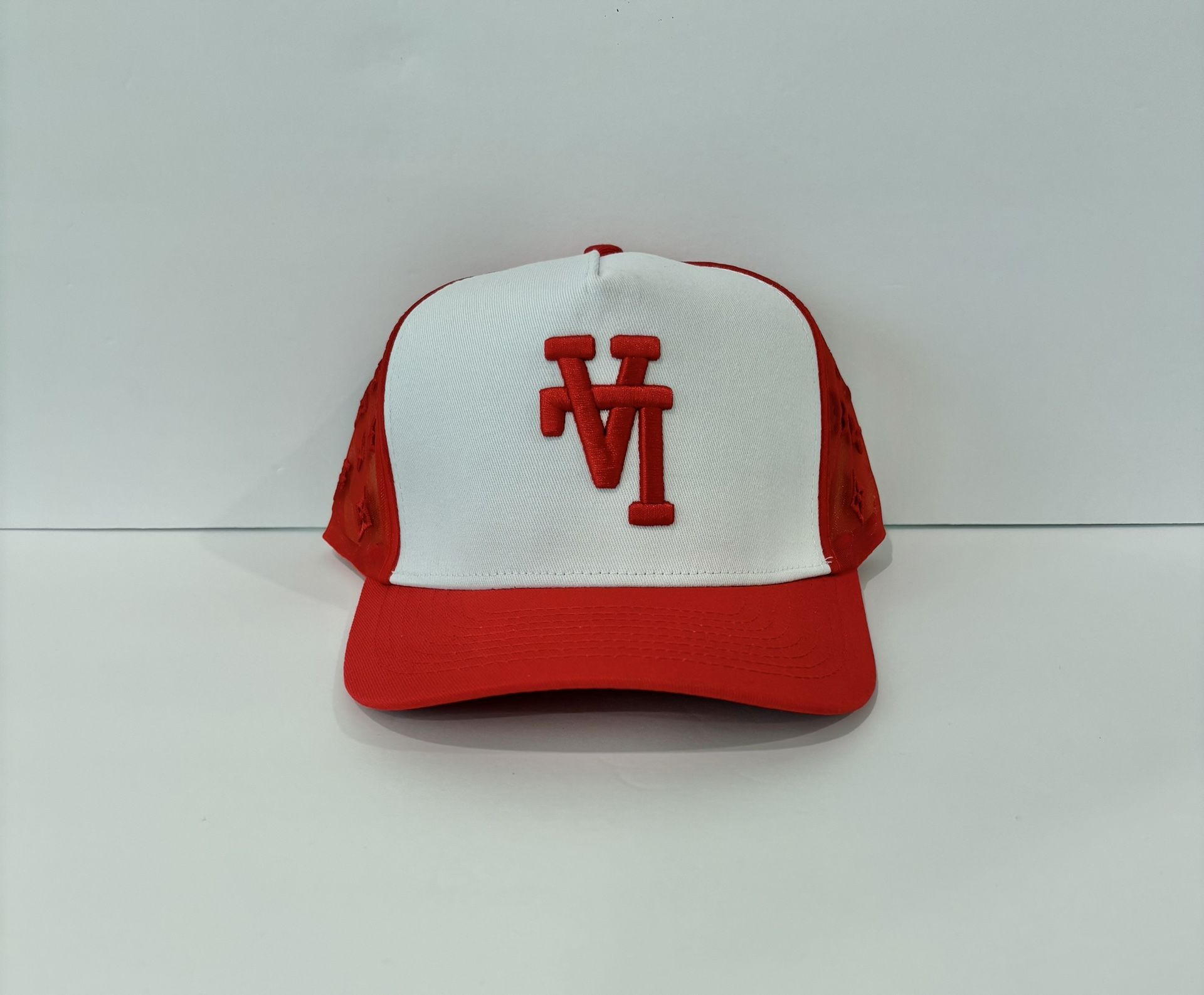 KTH KTHLA Kill The Hype Monogram Red/Wht Trucker SnapBack Hat, NWT