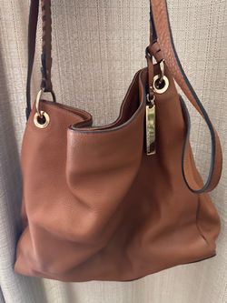 Vince Camuto Teri Pebbled Leather Shoulder Bag / Tote + Dust Bag