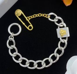 Versace Chain Chunk Bracelet Pin 