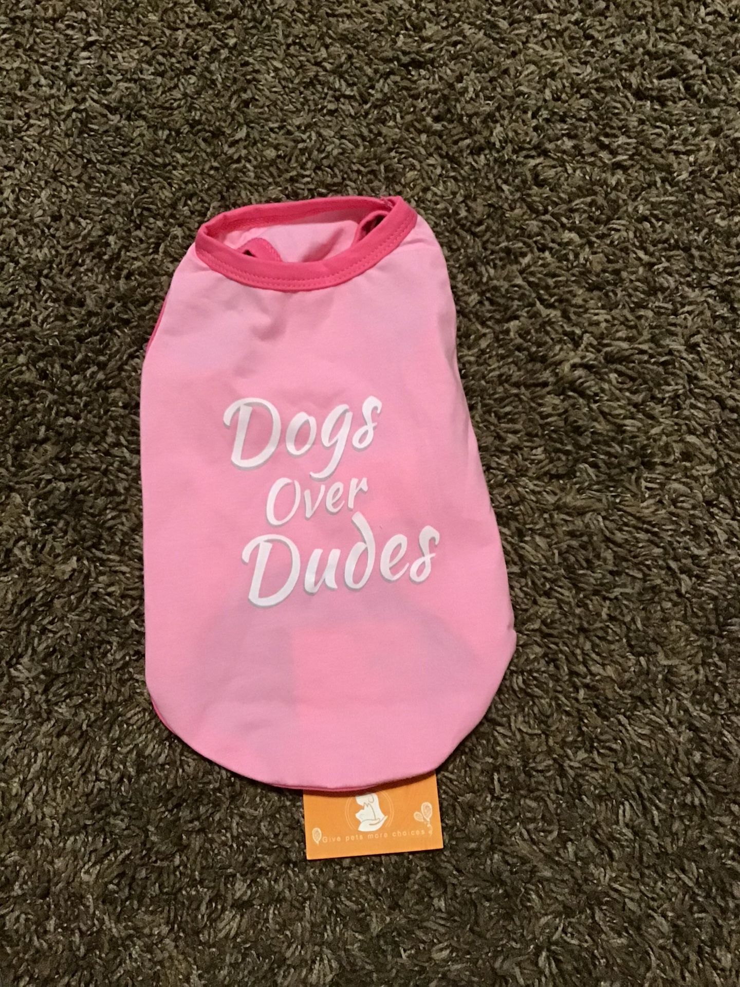 XS “Dogs Over Dudes” Dog Tshirt