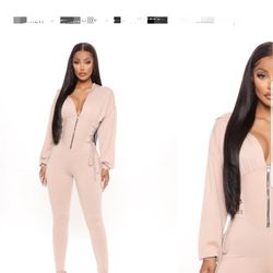 Fashion Nova Hooded Jumpsuit