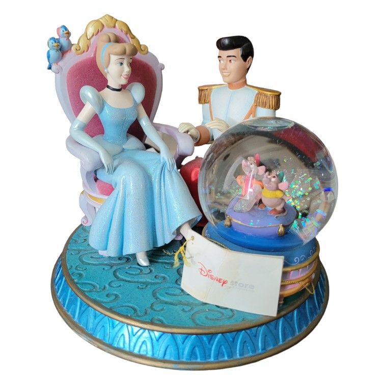 Disney Cinderella Prince Charming Musical Globe Dream Is A Wish Your Heart Makes