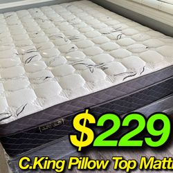 Ck Bamboo Plush Comfort Europillow Top 12inch Matres!!