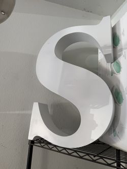 Big Letter S Decor