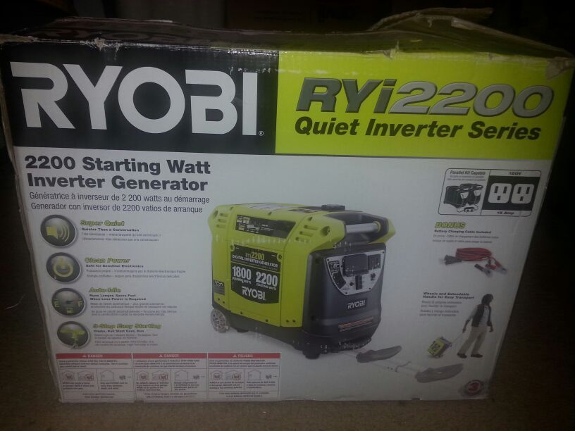 RYOBI 2200 Starting Watt Inverter Generator