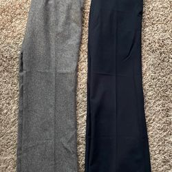GAP gray classic fit trouser stretch sz 2R & Semantiks navy classic pant sz 2