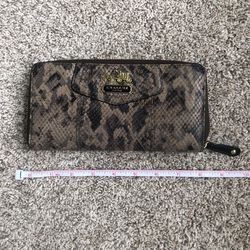 Coach Snakeskin Wallet