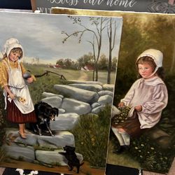 Large Original Oil Canvas Art Signed