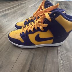Nike dunk high Lakers - 10.5 Men