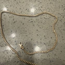 Solid 14k Gold 3mm D/C(diamond cut) 20” Franco Chain