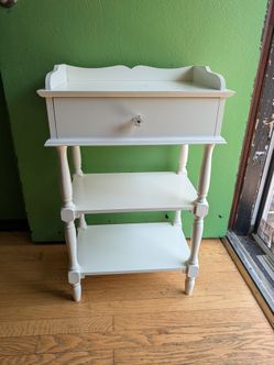 White side table