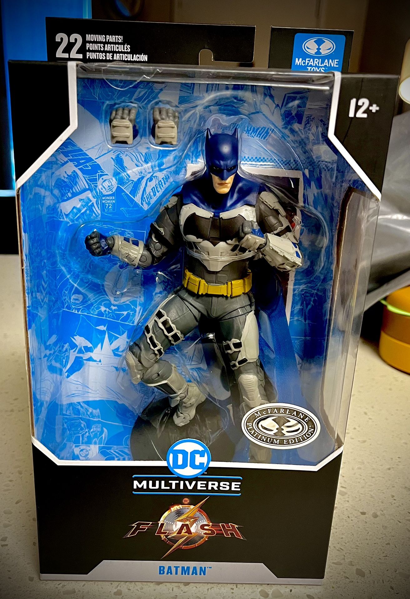DC Multiverse The Flash Movie Batman (Blue-Grey) Platinum 7" Figure Mcfarlane