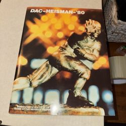 1980 Heisman Trophy Award Program DAC George Roger’s South Carolina Winner RARE 
