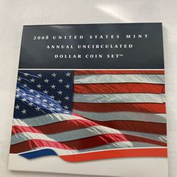 2008 United States Mint Uncirculated Dollar Coin Set