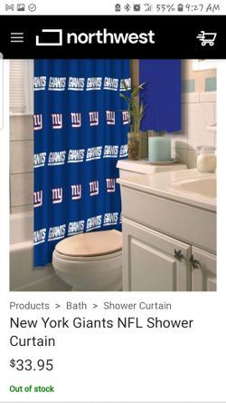 NY Giants Shower Curtain Brand new