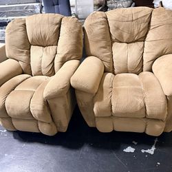 2 sillas reclinables .