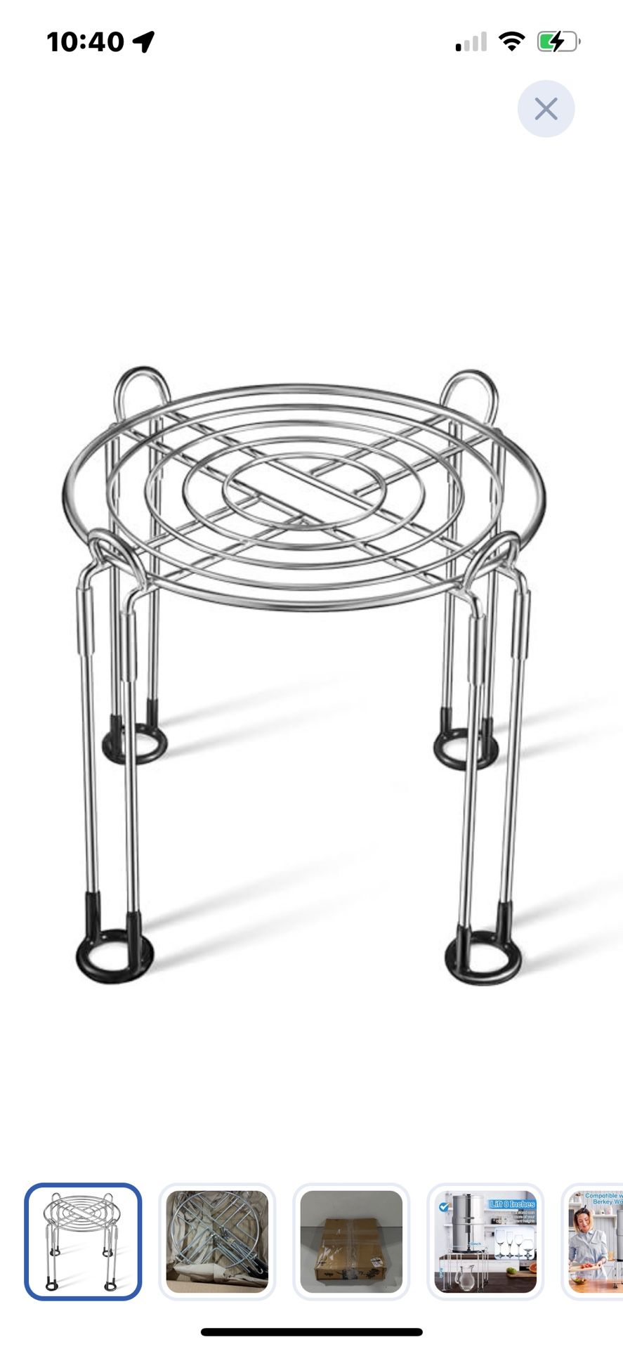 “New”Filtration System Stand(8”T X 10”W)retail$39