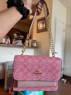pink coach cross bag