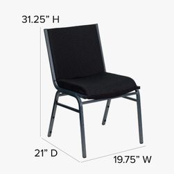 Chairs Stackable - Heavy Duty - Set of 2