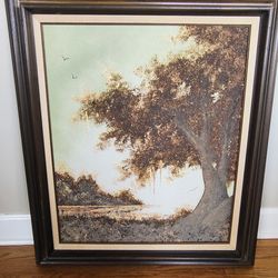 Chester Lewis Perez - Large 1981 Impasto Oil Painting