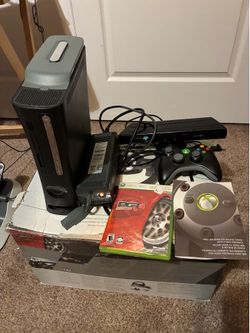 Xbox 360 Console Bundle – Racing Wheel + Kinect + Extras – Tested!