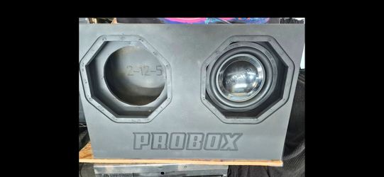 ProBox Dual 12" Bandpass Subwoofer Enclosure (2-12-5) w/ Quantum Audio 12" Sub