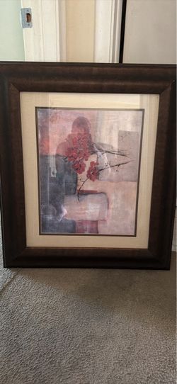 Framed Floral Art Print