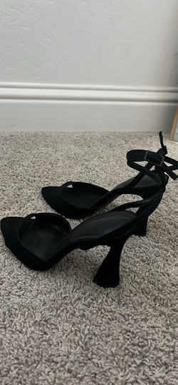 black Steve Madden beki heels 6.5