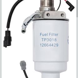 6.6L Duramax Diesel Fuel Filter with Head Assembly.