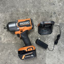 Ridgid Brushless High Torque 1/2in Impact Wrench Kit 