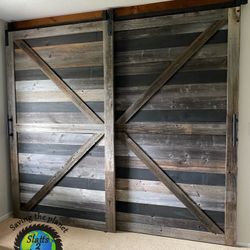 Grey Barn Door