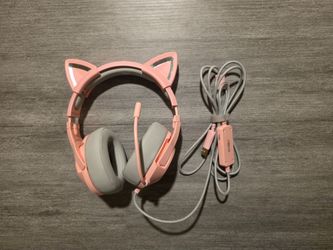 Cat Ear Gaming Headset Pink