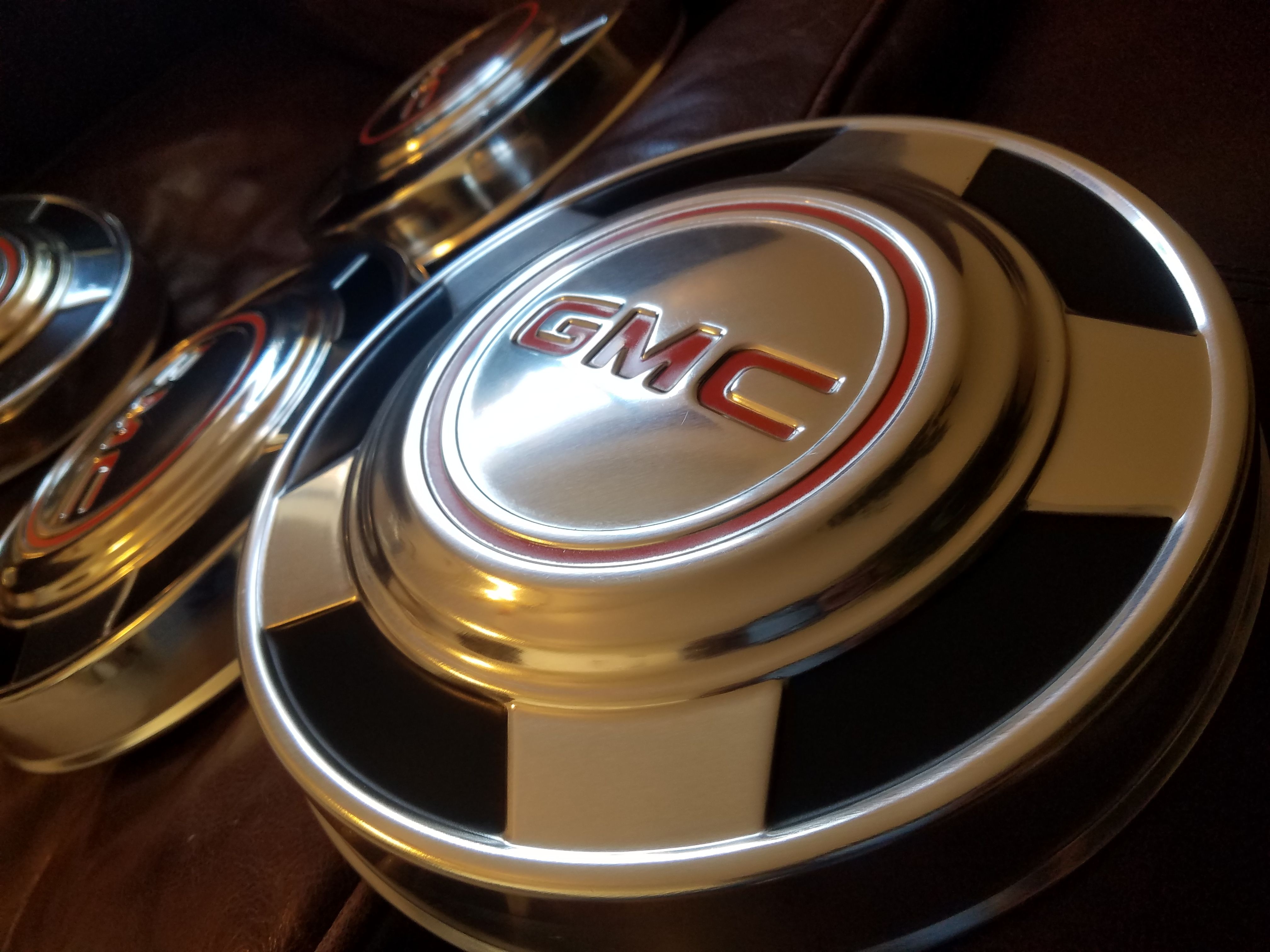 Rare GMC Dog dish Poverty Hub Caps