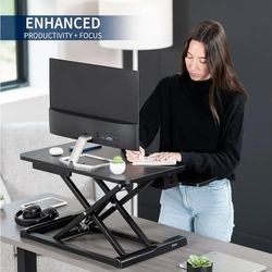 Vivo Black Compact Desk Riser