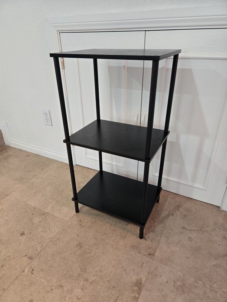 New 3 Tier Black End Table