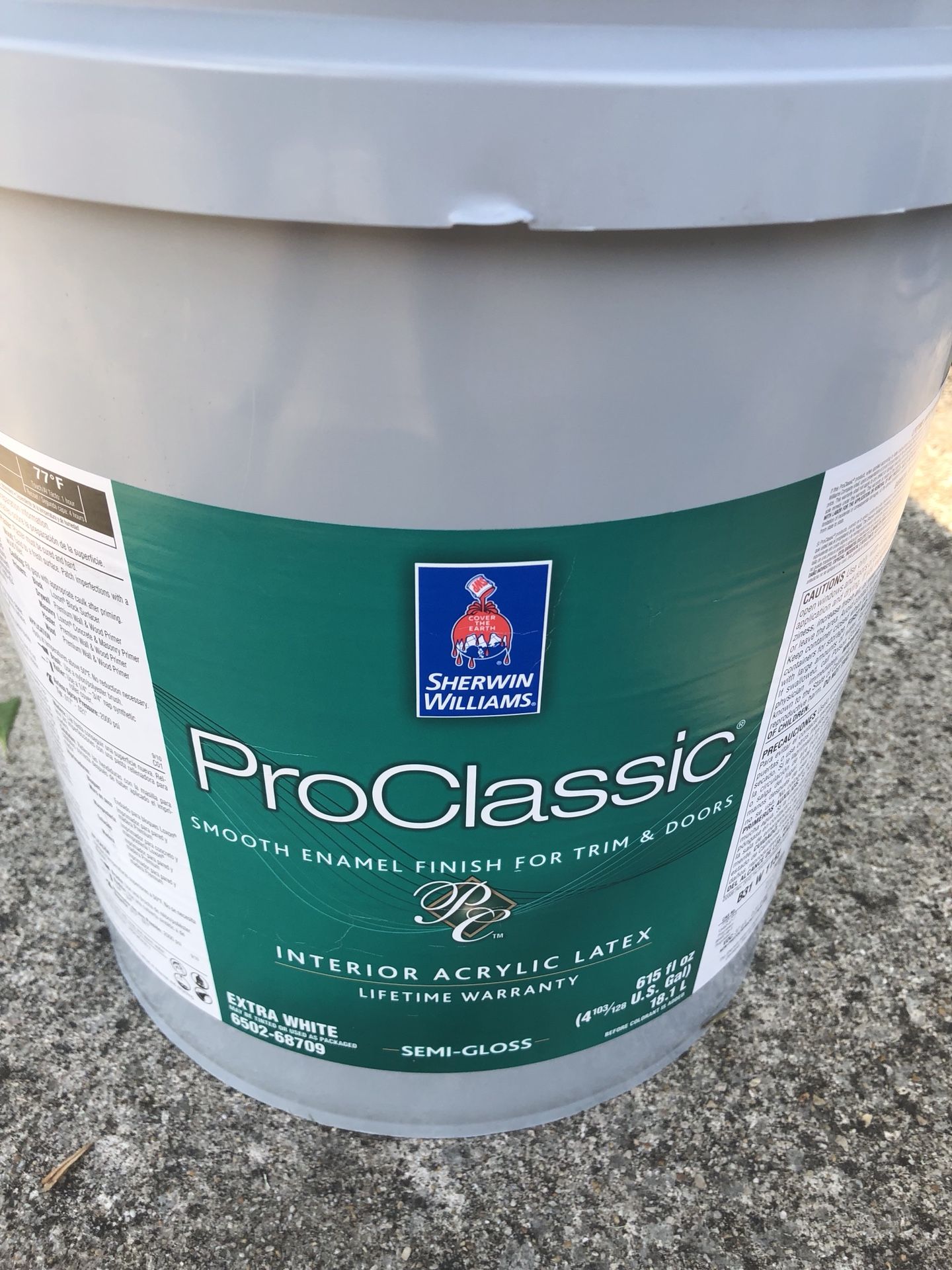 ProClassic WB Sherwin Williams Paint. 5 gallon.