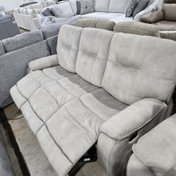 Triple Recliner Sofa  &  Double Recliner Loveseat Set
