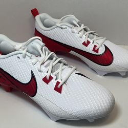 Nike Vapor Edge Speed 360 2 Football Cleat White University Red Men’s Size 12 FQ4045-102 New Without Box 