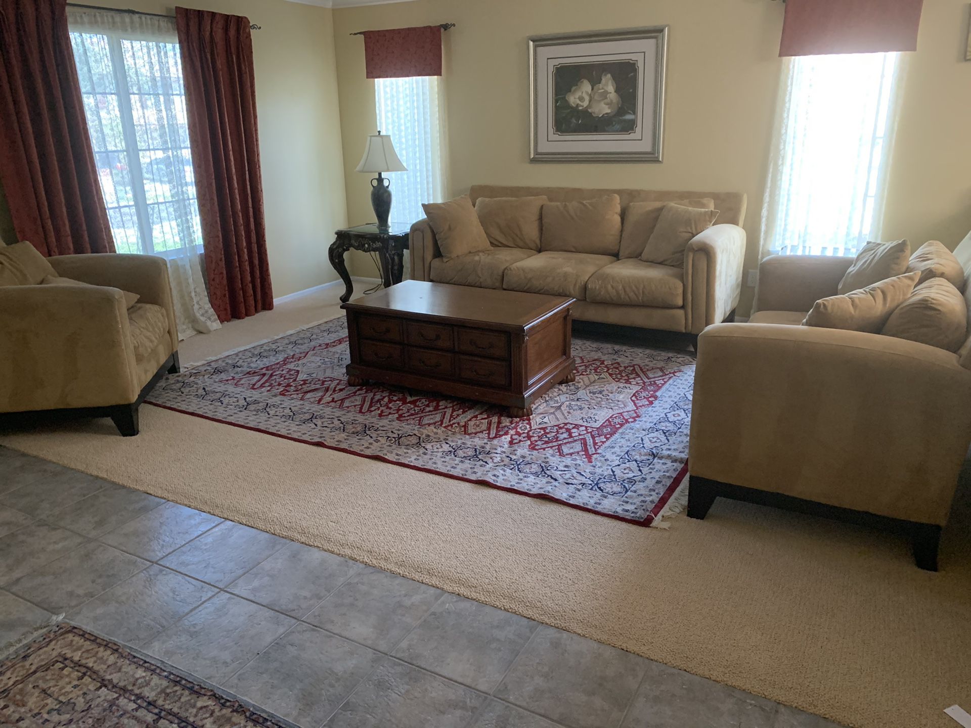 3 Piece set (Couch, love seat, chair)