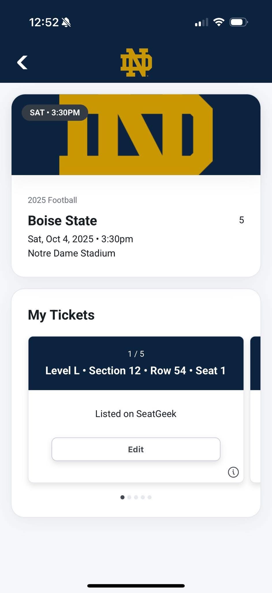 ND vs Boise Tickets