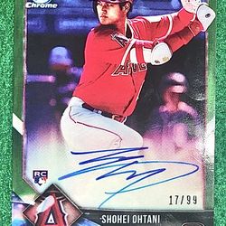 2018 Bowman Chrome Shohei Ohtani Green RC Auto - RP