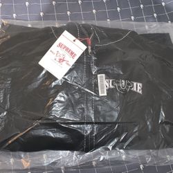 Supreme True Religion Zip Up Hooded Sweatshirt Black Size Large
