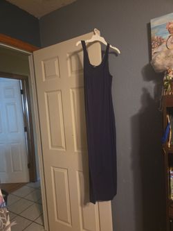 Navy Blue Sleeveless Dress