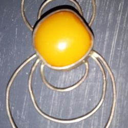 Vintage Egg Yolk Pendant