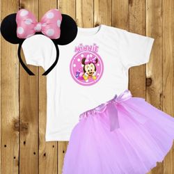 Minnie Mouse Party 4T Tutu Set Disney Set