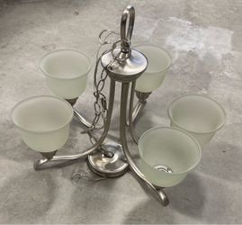 5-Light Brushed Nickel Chandelier