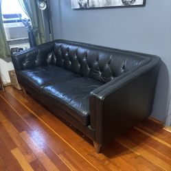 Black Leather Couch