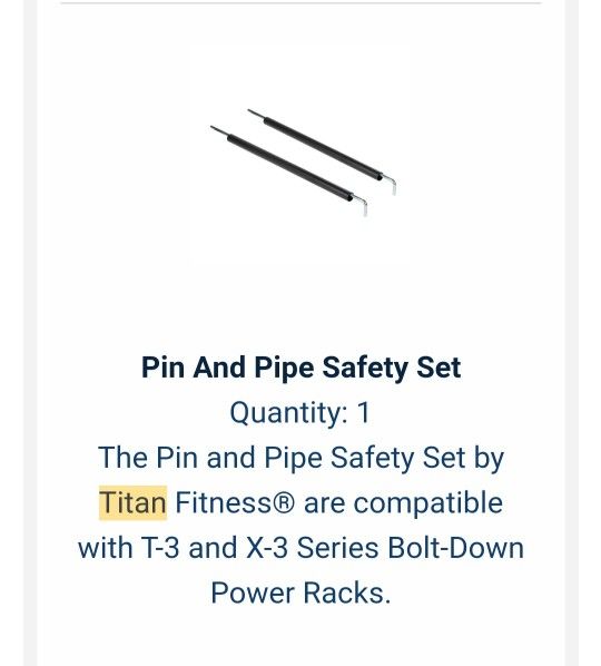 Titan Pin & Safety Set