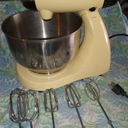 Vintage Sunbeam Mixmaster 12 Speed Kitchen Stand Mixer w/Beaters